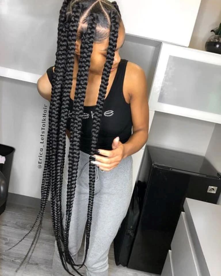 Butt-Length Jumbo Box Braids